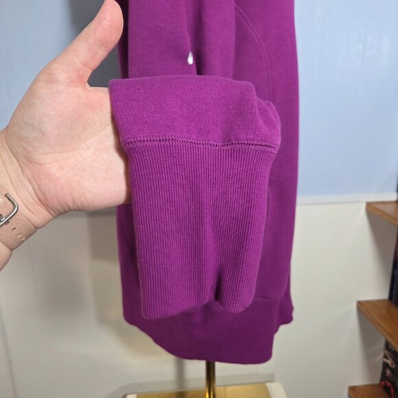 Thirty-one Large Pinky Purple Full Zip Hooded Longsleeve Fleece Jacket - Picture 5 of 10